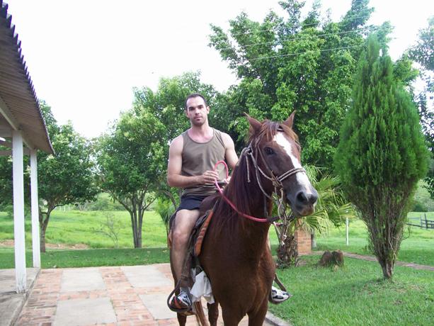 Passeio a cavalo, um hobby.